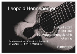Gitarrenkonzert Henneberger 2025